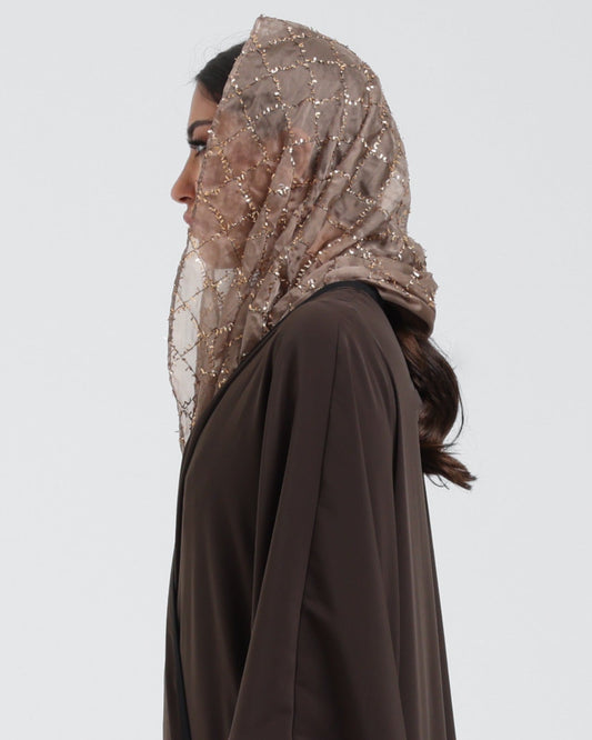 Shaikha Beige Head Scarf